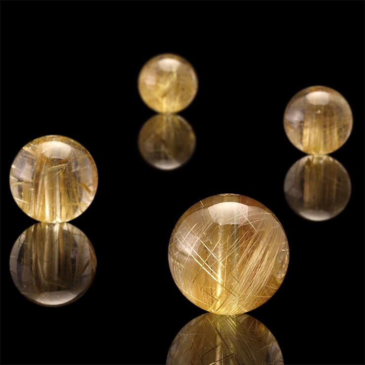 粒売り/バラ売り】タイチンルチルクォーツ 12mm : パスクル - 通販