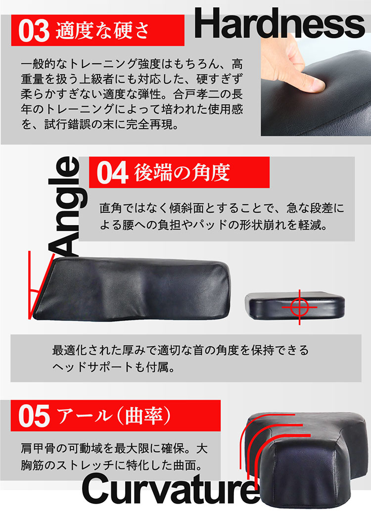 合戸式　大胸筋肥大ペックパッド 合戸式 大胸筋肥大ペックパッド ブラック – NURBS(ナーブス)