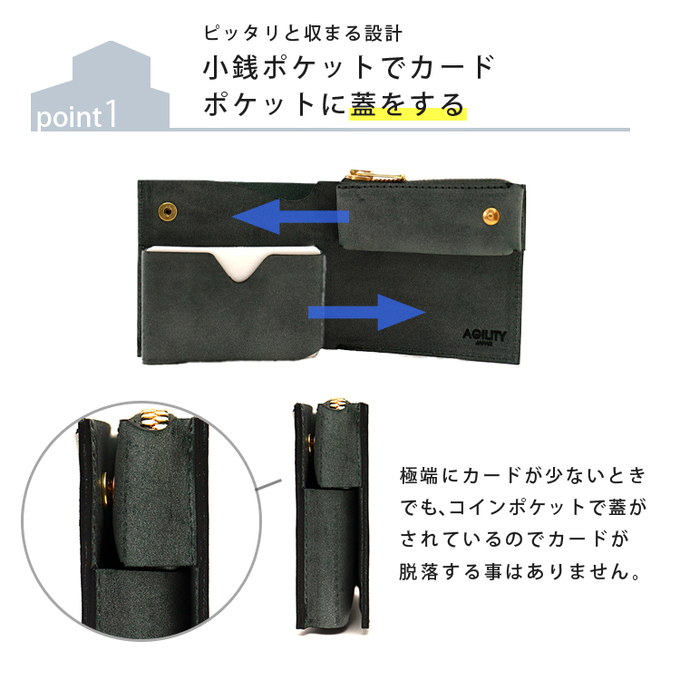 ロフトウォレット ロロマ 二つ折り財布 二層式 コンパクト 5色