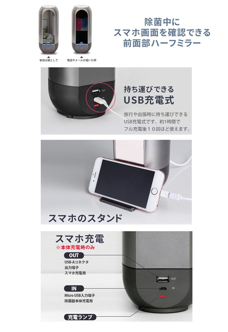LINK UV＋オゾン スマホ除菌器 海外× : PassageShop - 通販