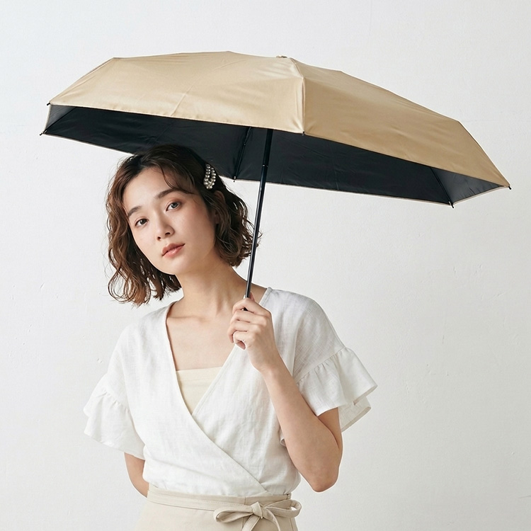 未使用品 ARIA　折りたたみ傘 アリアカンパニーver Wpc. WPC 遮光エアリアルタイニー 折りたたみ日傘 完全遮光 超軽量 約