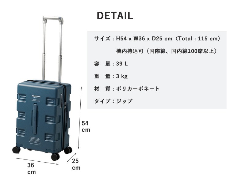 innovator（イノベーター） スーツケース IW33 機内持ち込み可 スーツ