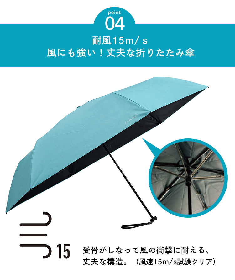mabu ReShape 遮光マルチミニ 晴雨兼用 折りたたみ傘 折り畳み傘 畳み