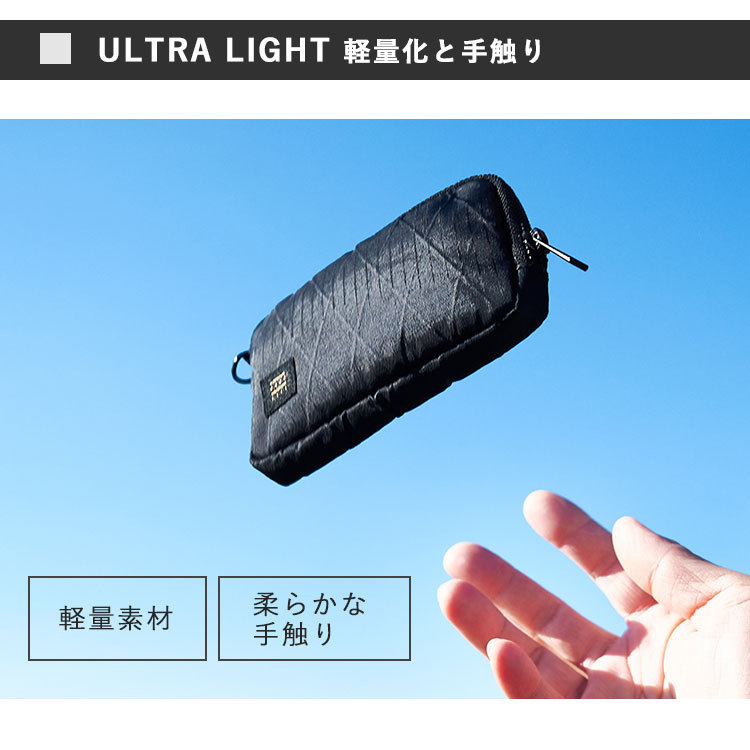 MUZOSA XーPAC with NYLON ULTRALIGHT BAG 多機能ケース 超極小