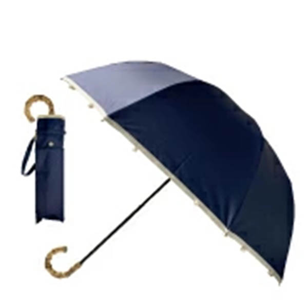 選べる特典付 ピンクトリック LUXE 2段折りたたみ傘 完全遮光100