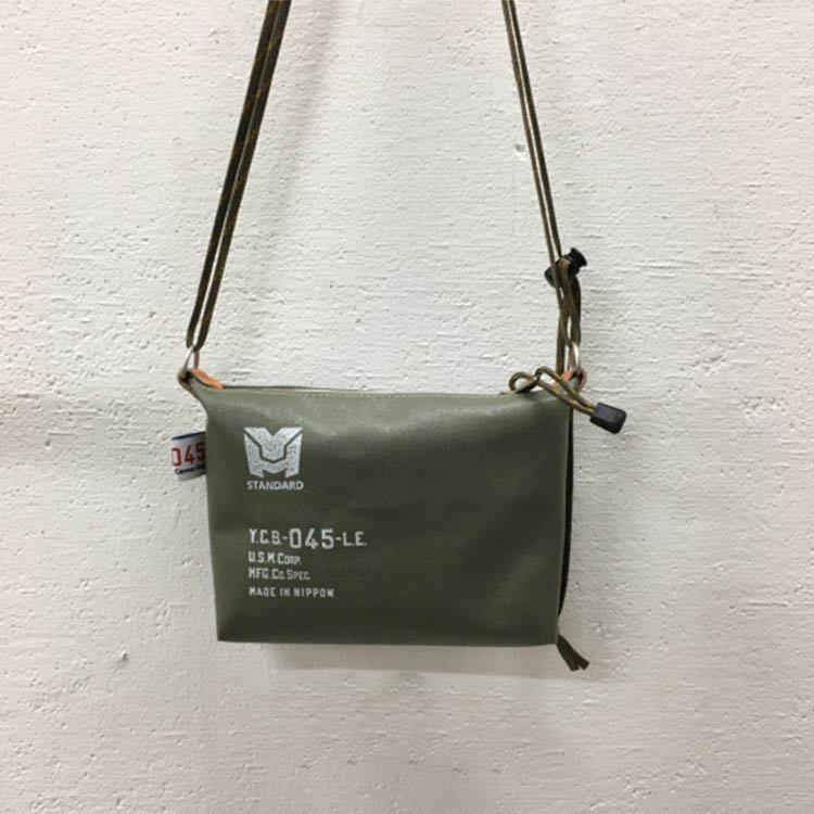 W特典付 045 横浜帆布鞄 Yokohama Canvas Bag M20A4 Saccoche ネイビー｜passageshop｜02