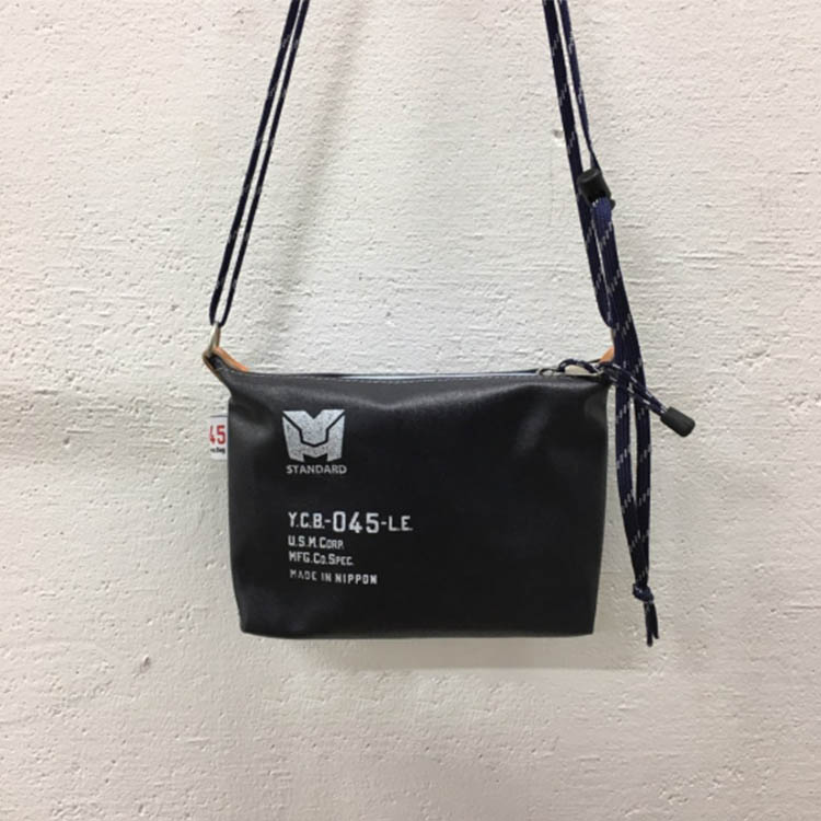 W特典付 045 横浜帆布鞄 Yokohama Canvas Bag M20A4 Saccoche ネイビー｜passageshop｜04
