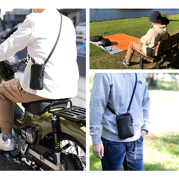 AGILITY（アジリティ） スマホショルダー パークポシェット 撥水 本革