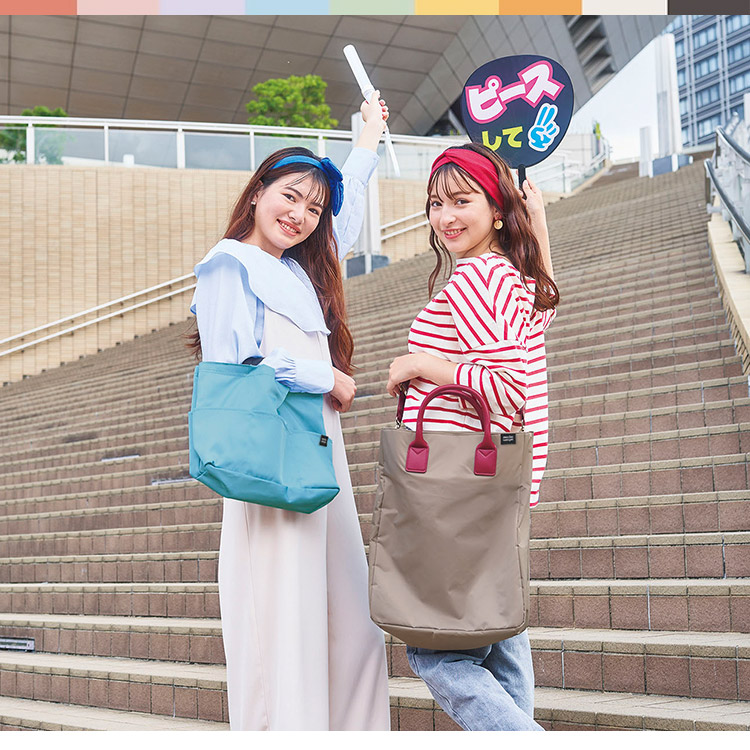 kaoさん♡ 間仕切りバッグ トートバッグ 間仕切り 2WAY ショルダーバッグ 帆布
