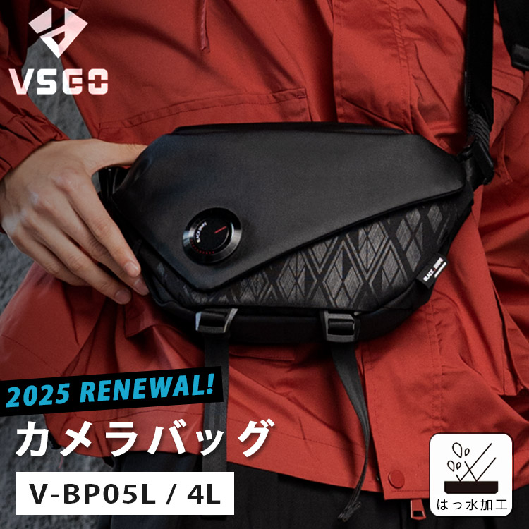 【美品】　VSGO ショルダーカメラバッグ 6L VSGO カメラバッグ ブラックスナイプ V-BP04 6L ショルダー