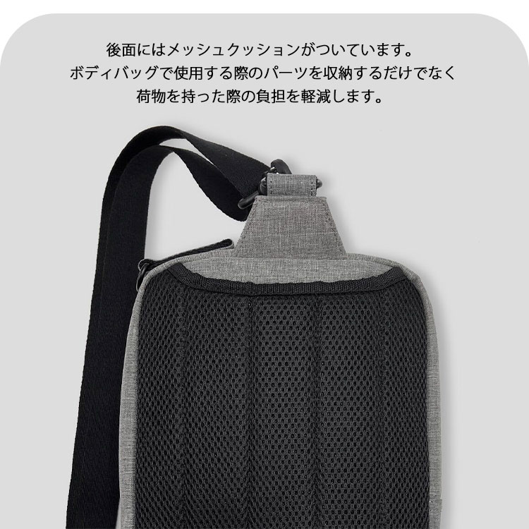 SQUALO WORKS シャンブレーポリエステル 2WAYショルダーバッグ