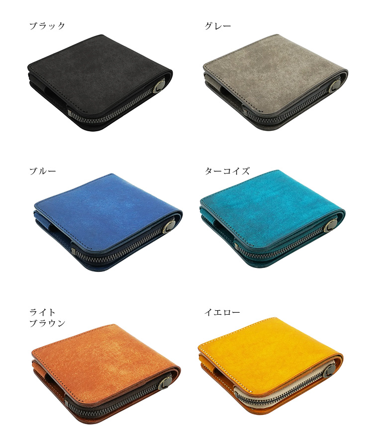STUDIUM コンパクトウォレット 爆買WEEK限定ポイントUP】STUDIUM POKET 二つ折り財布 本革 日本製