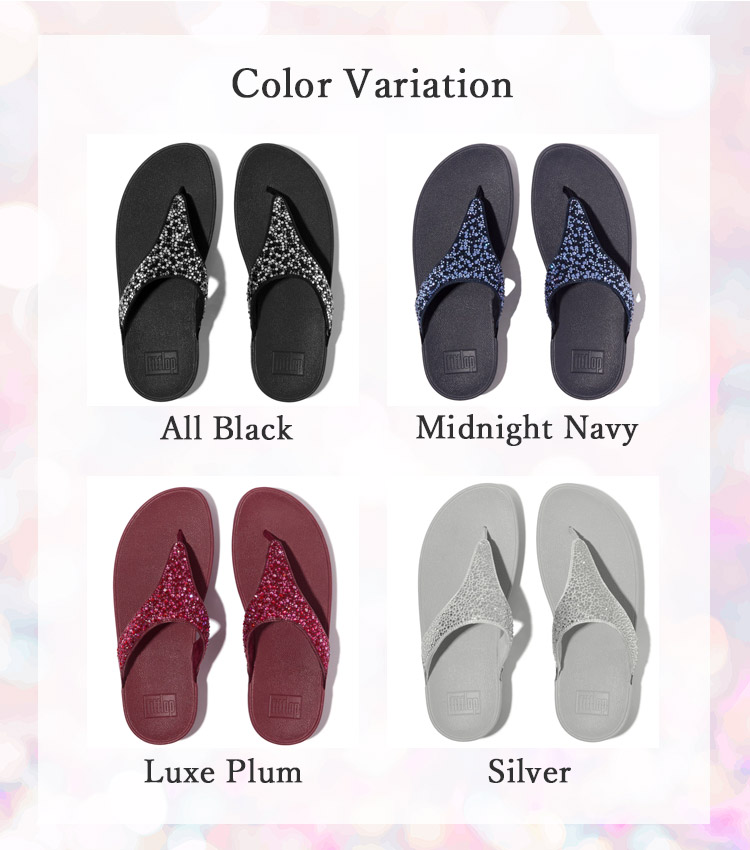 fitflop LULU クリスタルミックス トゥーポスト サンダル