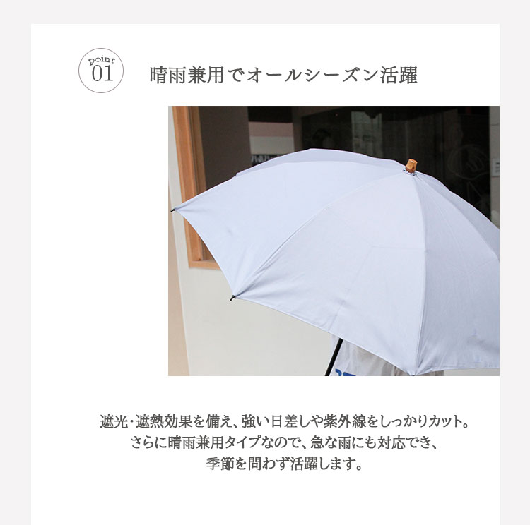 WAKAO（ワカオ） 遮光・遮熱晴雨兼用折り畳み傘 9418 折りたたみ 日傘