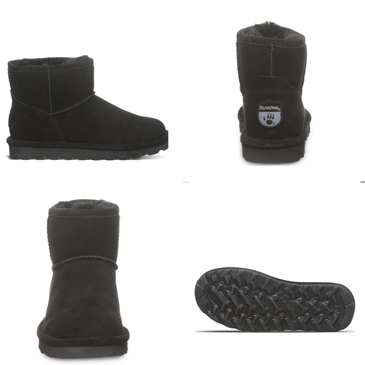 Bearpaw ムートンブーツ アリッサ Alyssa スエード IcedCoffee black