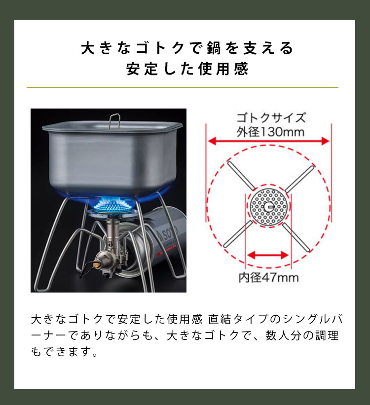SOTO レギュレーターストーブ ST-310 ＆ コンパクトバーナーケース