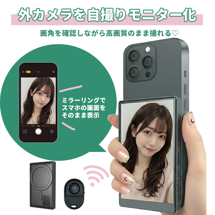 ケイヨウスマホ用自撮りモニター Camee (キャミー) iPhone専用 外カ Amazon.co.jp: ケイヨウスマホ用自撮りモニター Camee (キャミー