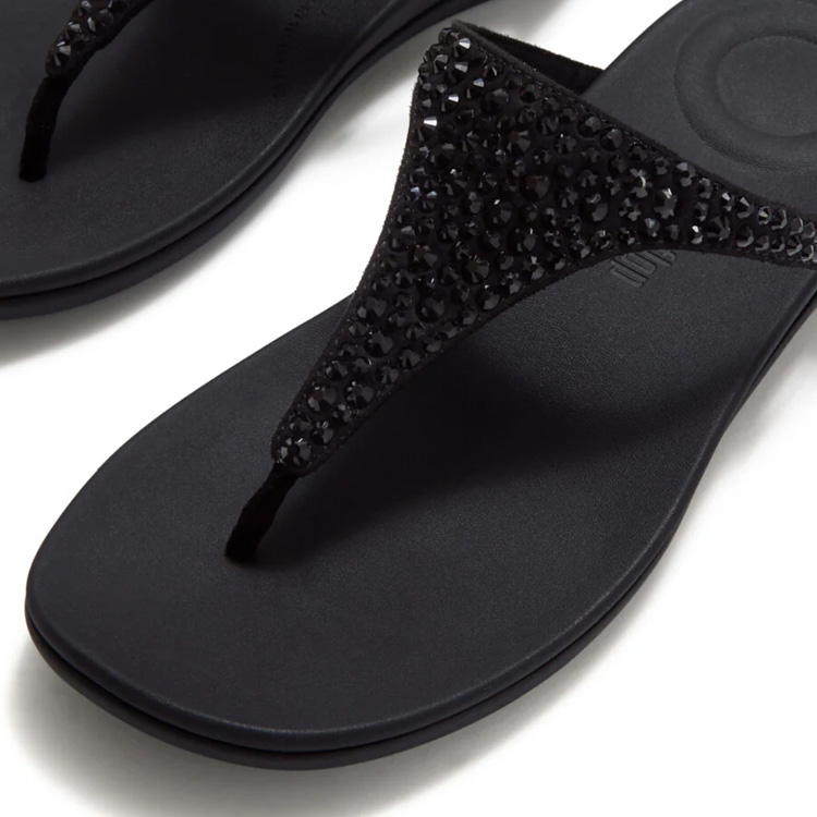 【未使用品】fitflop フィットフロップ トングサンダル ブラック 23㎝ FitFlop（フィットフロップ） fitflopスカーフ付 fitflop SOLAY