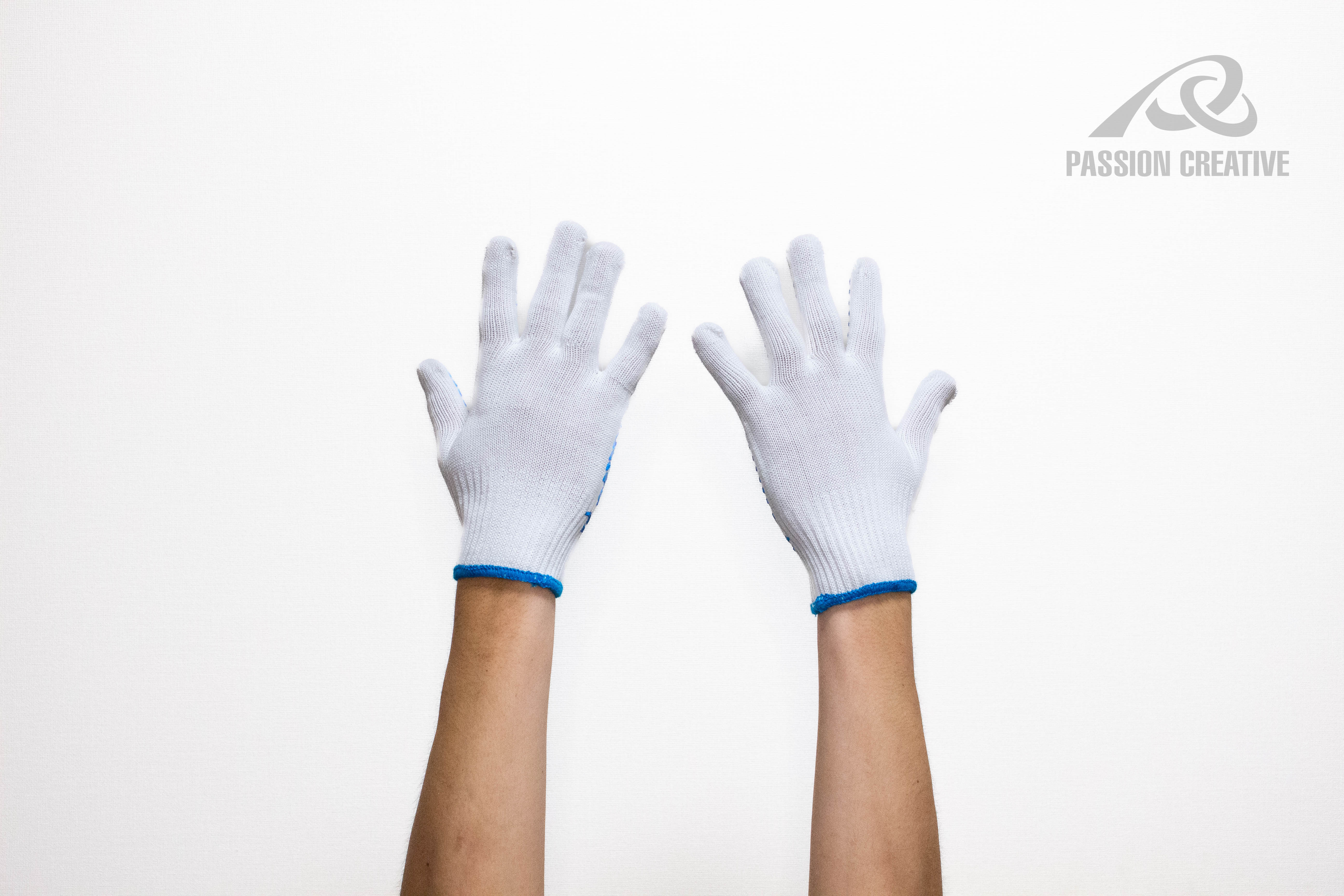 ゴムライナー 軍手 滑り止め付き #003｜1双組 天然ゴム グリップ 作業