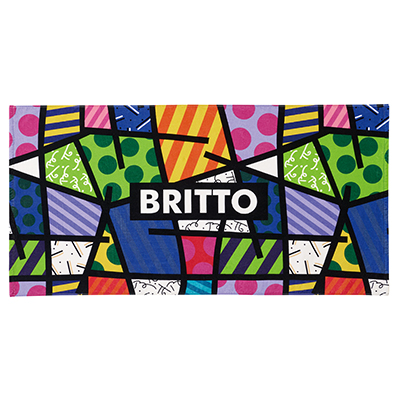 アイトス ロメロ・ブリット バスタオル BRITTO アートタオル 綿100