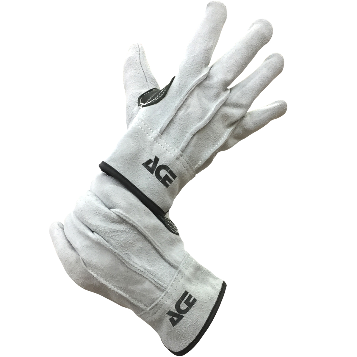 ACE ACE GLOVE 牛床革手袋 外縫い AG4601｜AAグレード床革・親指アテ付 