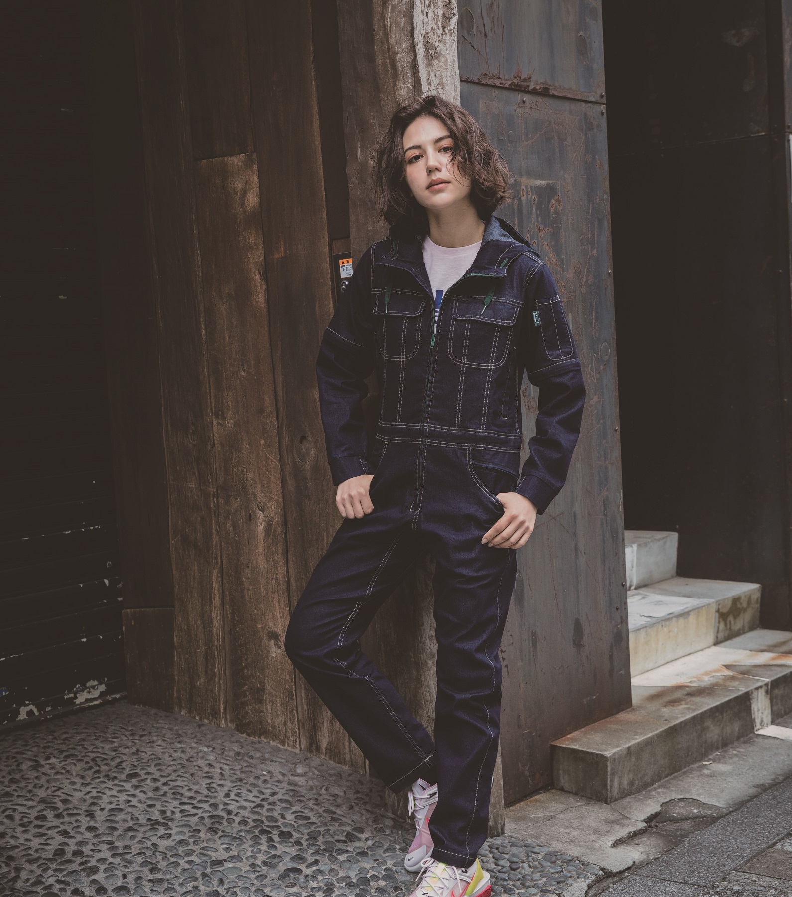 GE-700 アグリデニム つなぎ ヒップオープン機能搭載 The future of Agriware