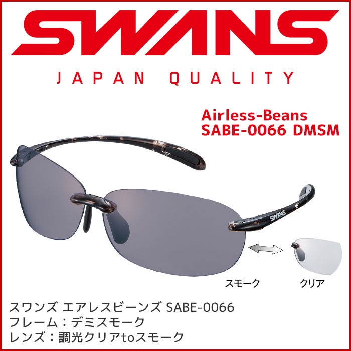 スワンズ スポーツサングラス SABE-0066 DMSM2 Airless-Beans 調