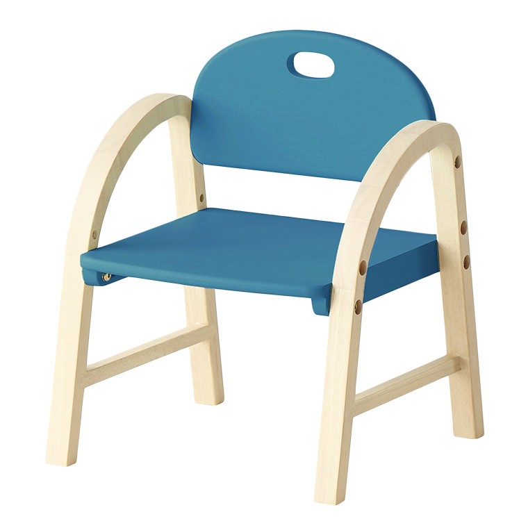 キッズチェア 木製 ロータイプ 子供用 くすみカラー 送料無料 Kids Arm Chair -amy- ILC-3434｜patie