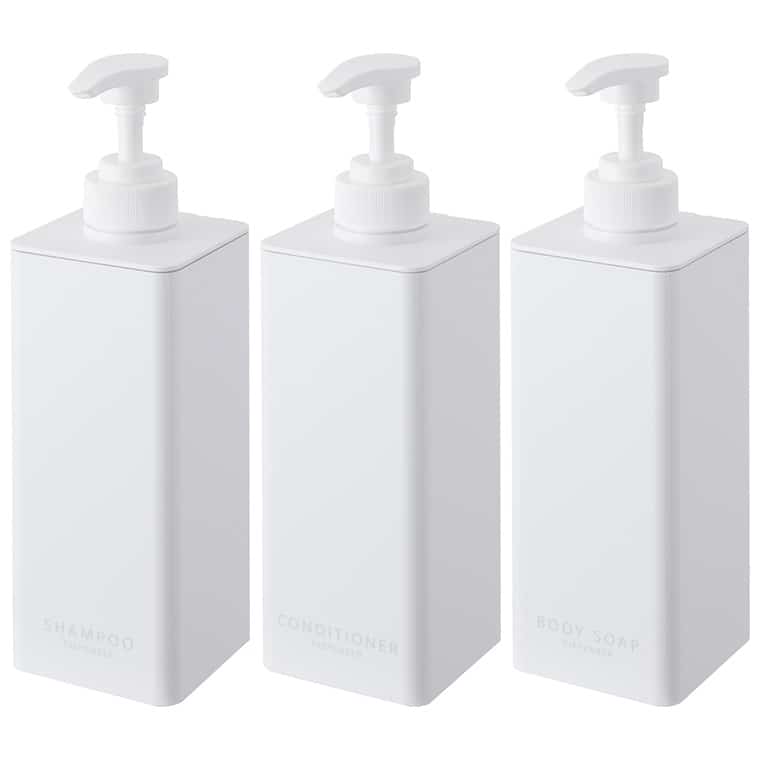 tower 山崎実業 お風呂 たっぷり洗剤が出るディスペンサー タワー 公式 3本セット 1538 1539 1540 1541 1542 1543 ホワイト ブラック 送料無料 | tower | 01