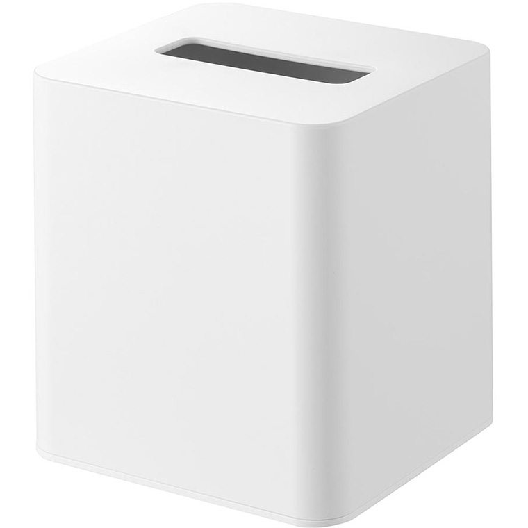 tower 山崎実業 コンパクトティッシュケース タワー スクエア 公式 10054 10055 ホワイト ブラック 送料無料 / ティッシュボックス | tower | 01