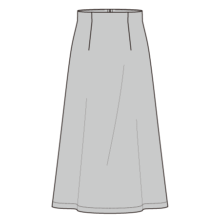 スカートの型紙