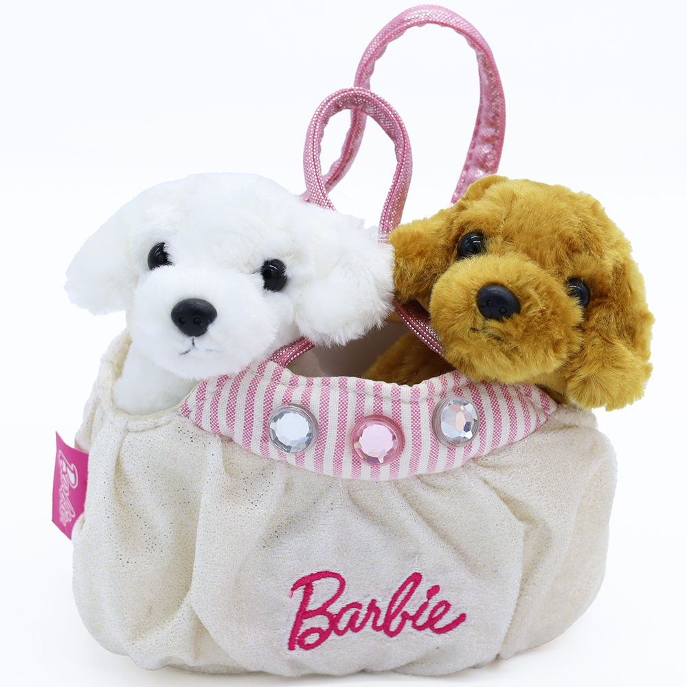 ぬいぐるみ 犬 バッグ トイプードル 2匹 Barbie バービー Fancy Pals