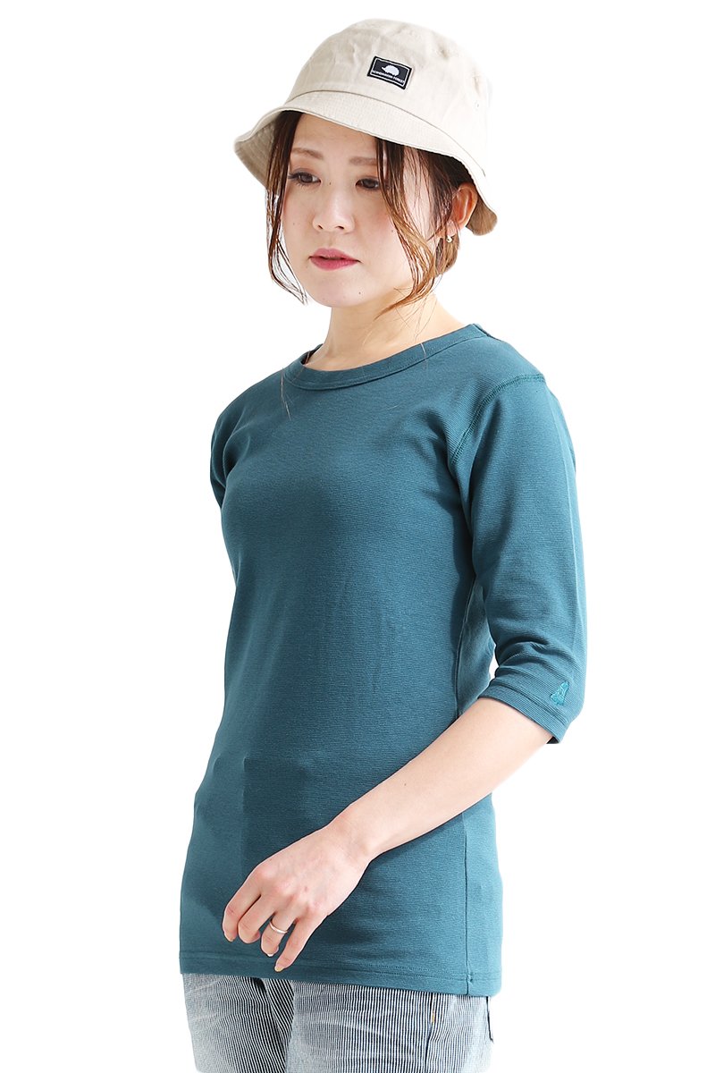 カットソー 五分袖 5分袖 Toneontone Uネック お尻隠れる クルーネック メンズ レディース ロング丈 半袖 型崩れしない 手数料無料 5分袖