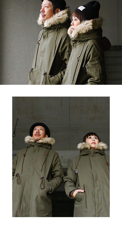 ホリスター⭐︎Lサイズ⭐︎ファー付きモッズコート ALPHA INDUSTRIES アルファインダストリーズ リアルファー ミリタリー