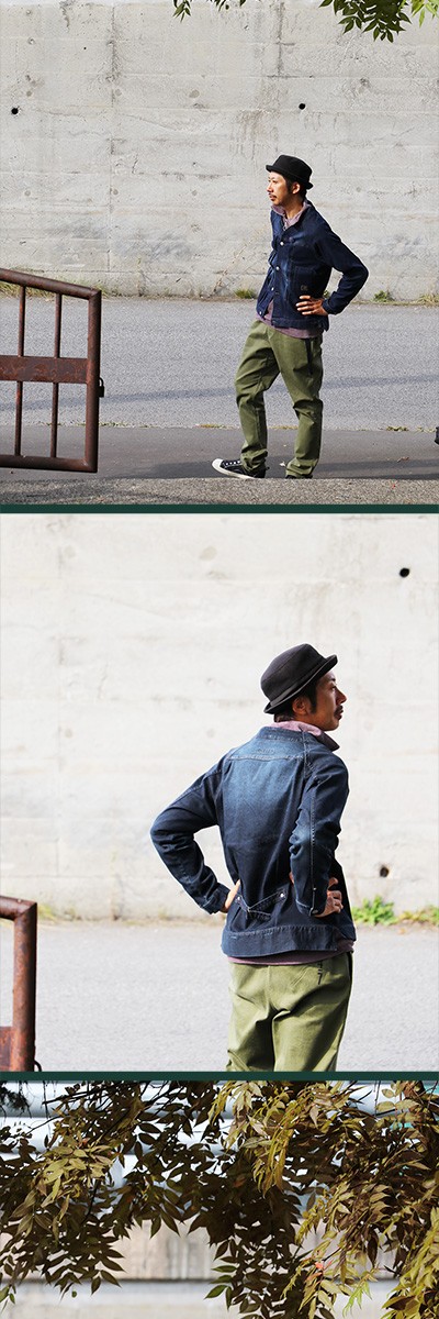 Gジャン ノーカラー ジャケット デニム 接触冷感 ストレッチ ねこ 刺繍 バッジ付き メンズ レディース アウター カジュアル ジージャン デニムジャケット ノーカラージャケットユニセックス ブルゾン Blueto ブルート Paty