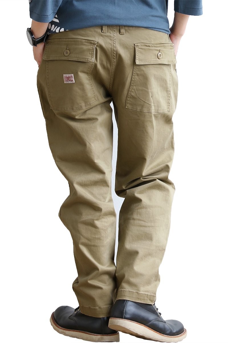 Billvan ベイカーパンツ テーパード ストレッチ ジャーマンクロス コットン 家庭洗濯 カジュアル スタンダード メンズ レディース Paty 通販 Paypayモール