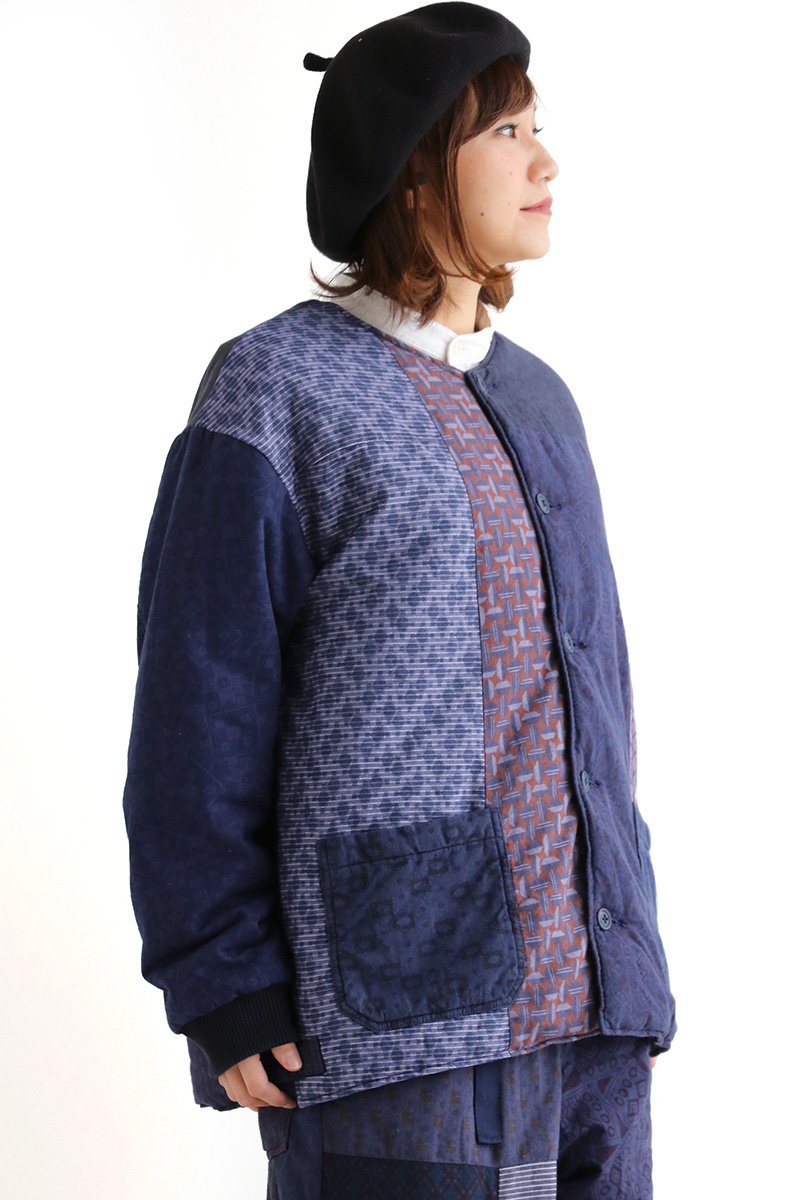 TIGRE BROCANTE ジャケット ノーカラー 長袖 ボタン ロータス
