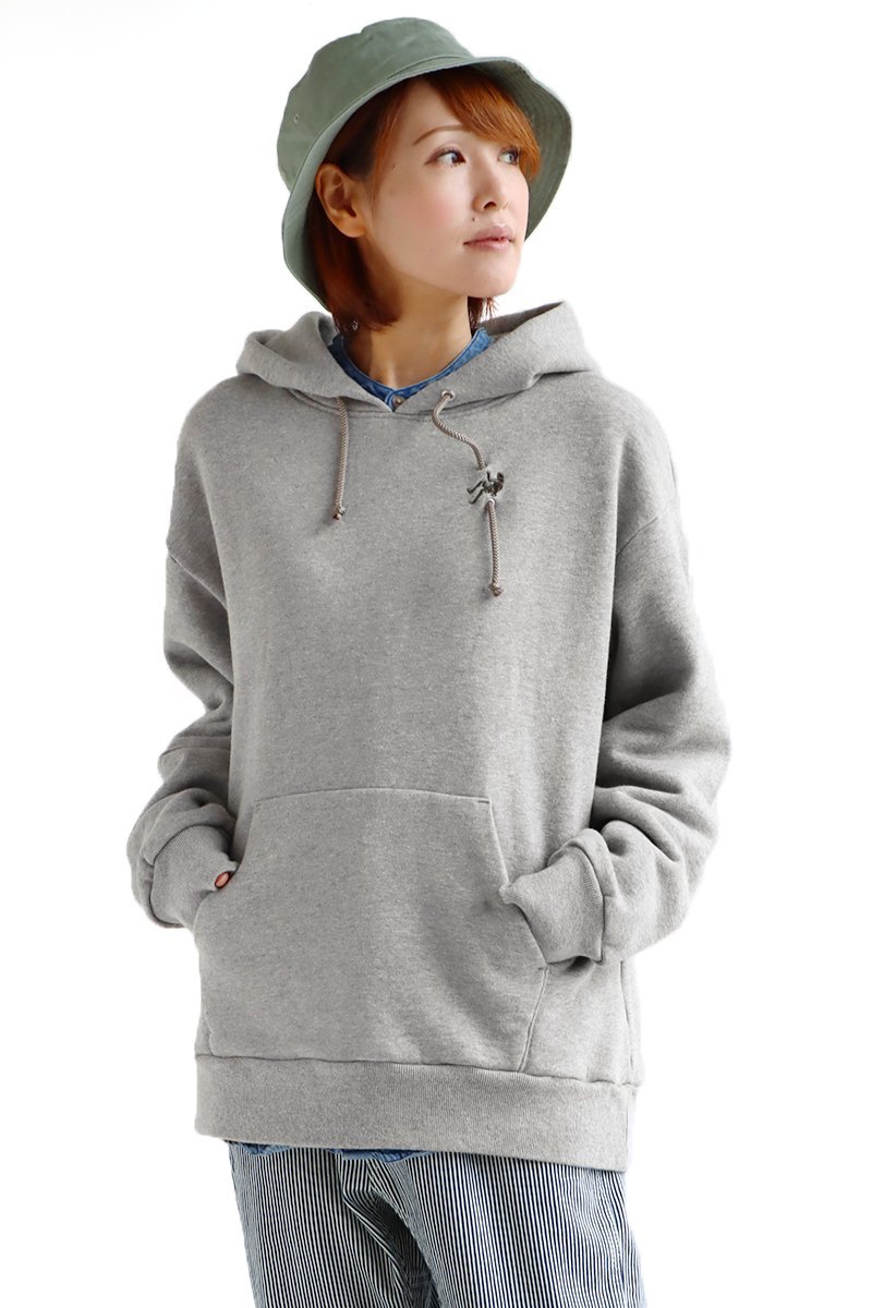 パーカー プルオーバー フーディー 長袖 刺しゅう 杢 グレー カジュアル 40代 50代 おしゃれ 秋 冬 メンズ レディース Camp Service Paty 通販 Paypayモール