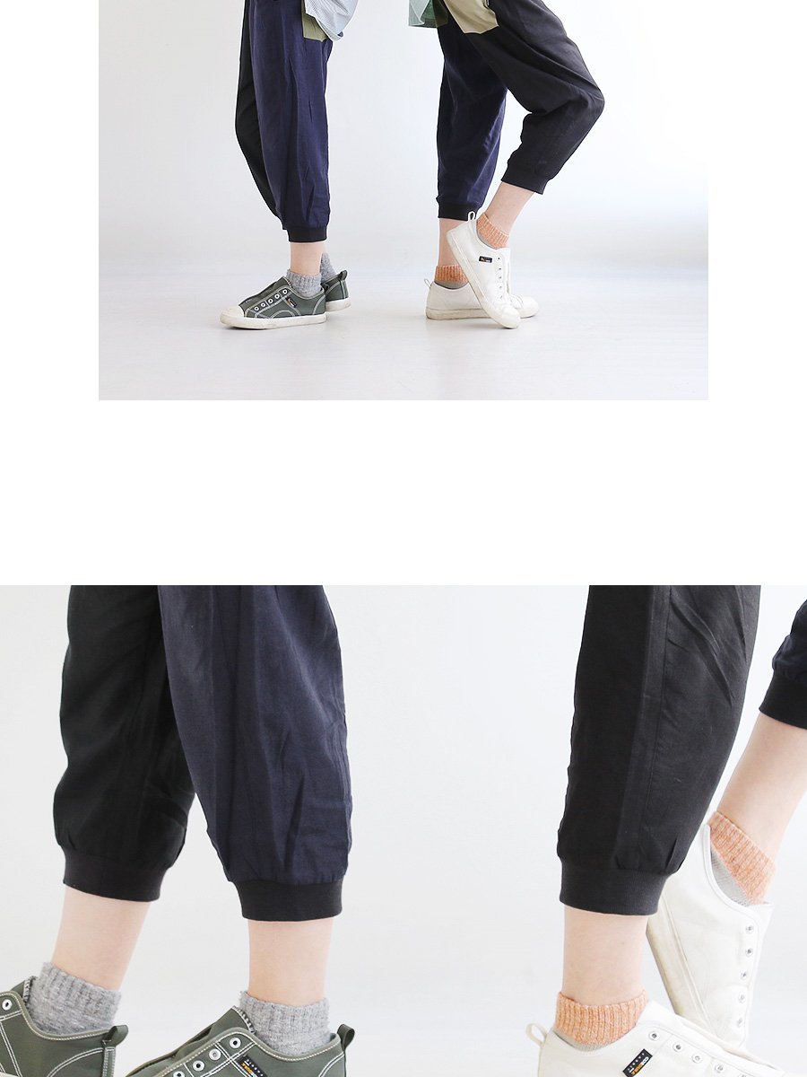得価最新品 クロップド パンツ 麻 涼しい レディース メンズ ジョガーパンツ クレイジー ゴム 紐 レーヨン 麻 洗える メンズ レディース gym master PATY - 通販 - PayPayモール 格安超歓迎