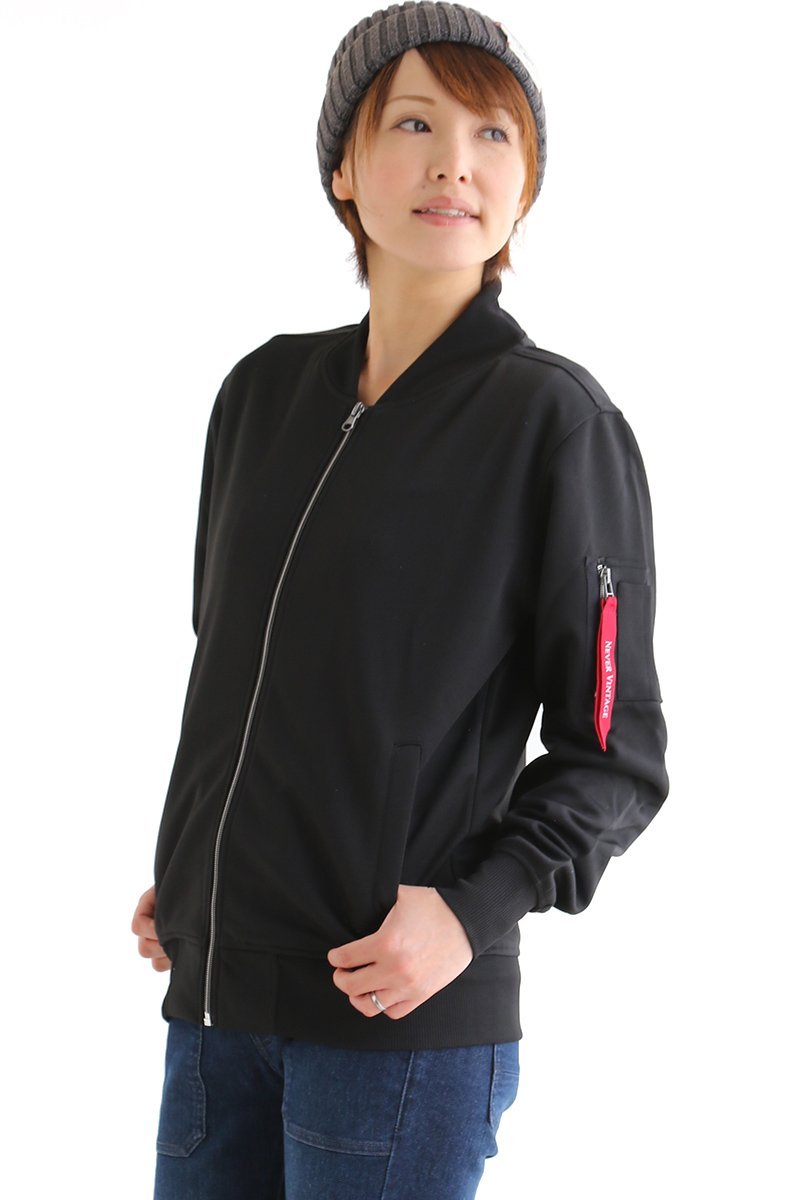 ジャケット ジャージ Ma 1 ミリタリー ストレッチ ジャージ シガーポケット 袖リブ 羽織り メンズ レディース Paty 通販 Paypayモール