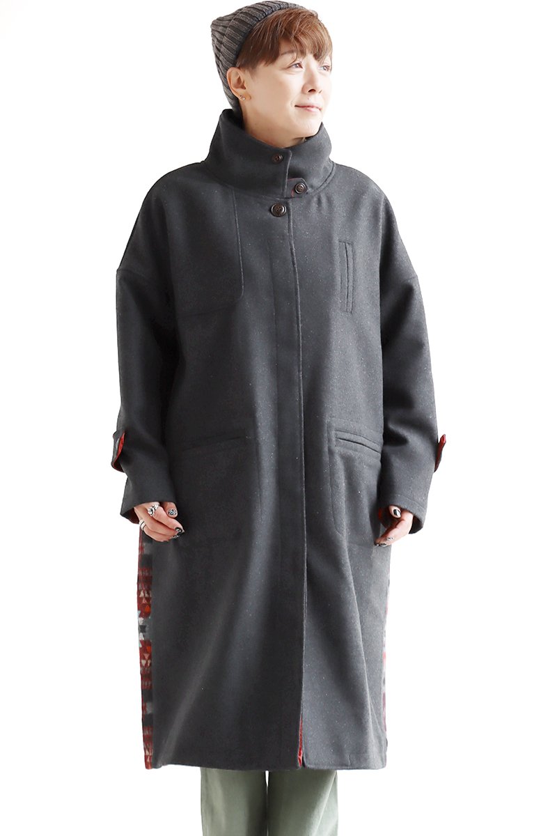 PATY コート スタンドカラーコート レディース お尻隠れる スタンド