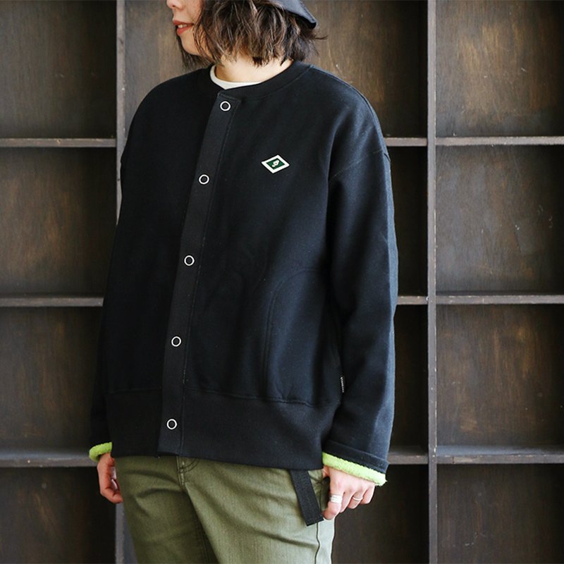 カーディガン レディース ゆったり 秋冬 厚手 スウェット スウェットカーデ 裏配色 裏起毛 長袖 裾リブ ボタン ポケット SAIL セイル | PATY | 01