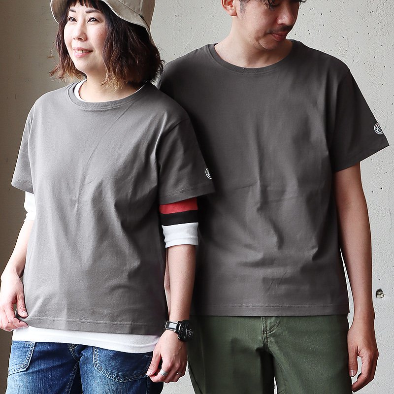tシャツ 半袖 ユニセックス すっきり しっかり 丈夫 柔らか 軽い 綿100 コットン ワンポイント ワッペン ティーシャツ クルーネック SAIL セイル パティ | PATY | 01