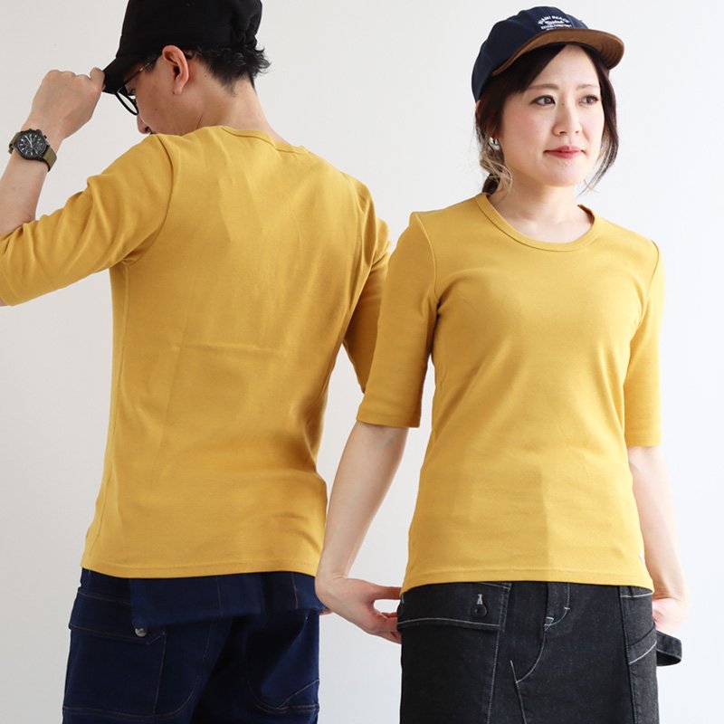 カットソー 五分袖 ロング 重ね着 tシャツ すっきり スリム 軽い ユニセックス 綿100% コットン 柔らか 5分袖 丈夫 PATY (メール便50) | PATY | 14