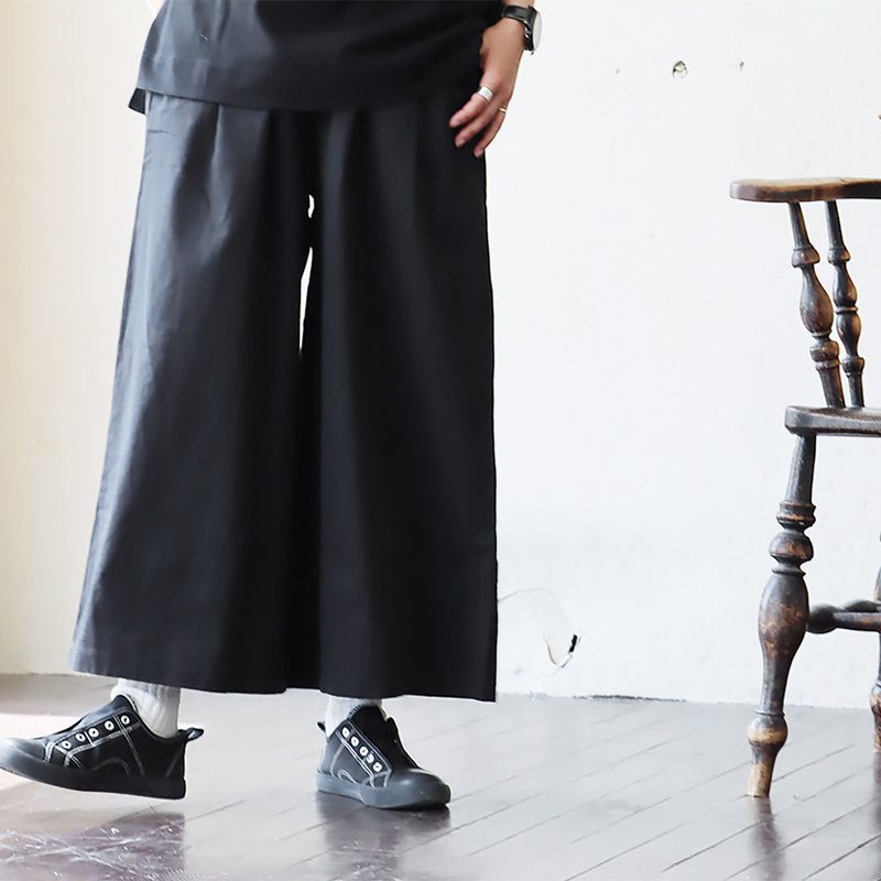 パンツ ワイドパンツ ストレート ロング レディース 無地 綿100％ 裏地付き 裾ゴム 通気性 PATY パティ | PATY | 01