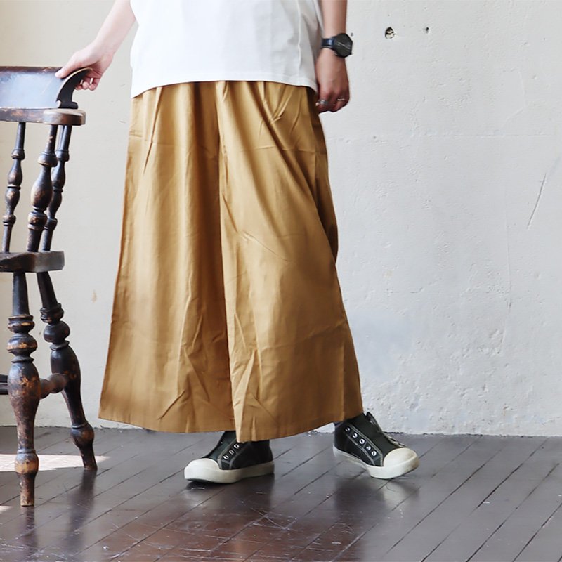 パンツ ワイドパンツ ストレート ロング レディース 無地 綿100％ 裏地付き 裾ゴム 通気性 PATY パティ | PATY | 02