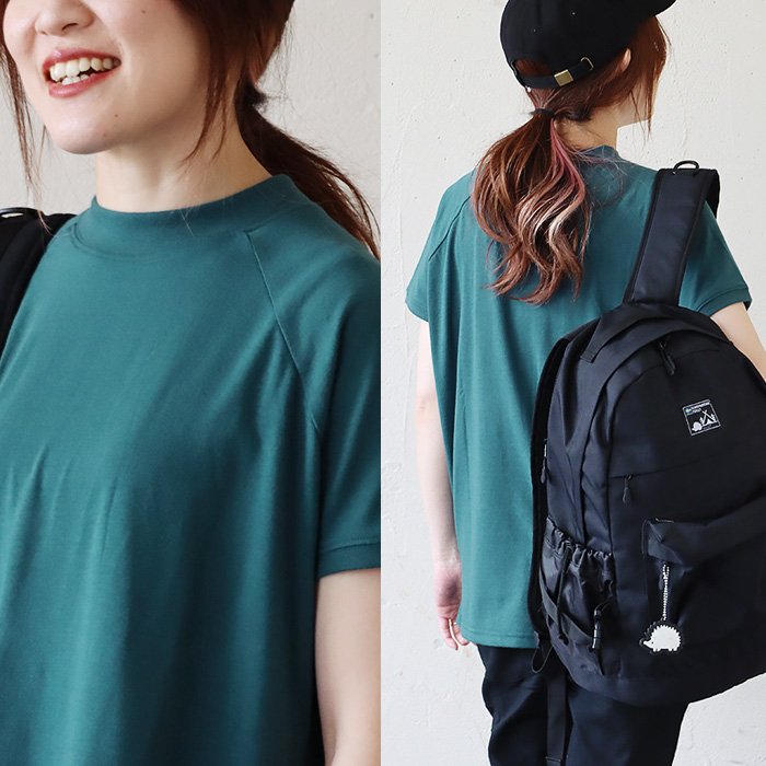 Tシャツ 半袖 レディース フレンチスリーブ モックネック 薄手 涼しい 通気性 伸縮性 PATY パティ (メール便50) | PATY | 05