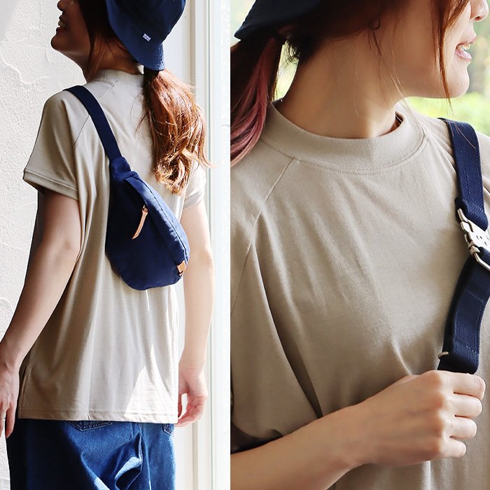 Tシャツ 半袖 レディース フレンチスリーブ モックネック 薄手 涼しい 通気性 伸縮性 PATY パティ (メール便50) | PATY | 03