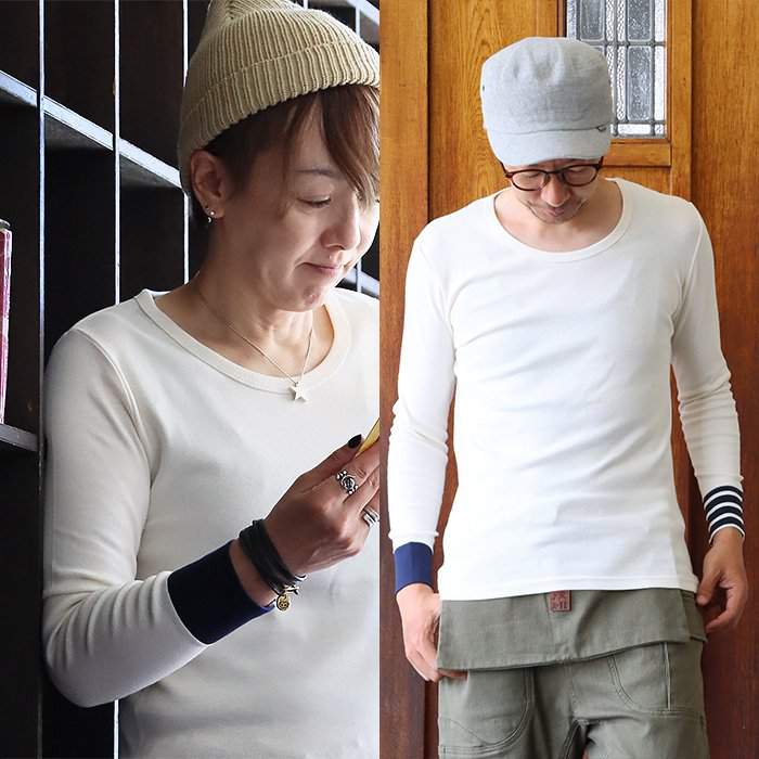 カットソー 長袖 ロングtシャツ 重ね着 すっきり フィット 着痩せ しっかり 丈夫 ストレッチ 柔らかい レディース メンズ 綿100% PATY  パティ (メール便50)