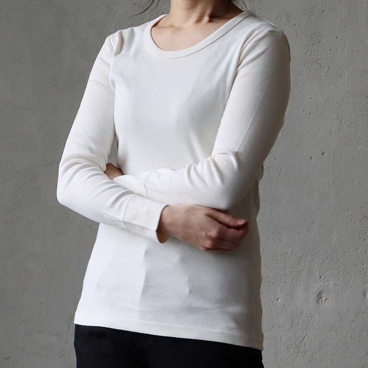 カットソー 長袖 ロングtシャツ レディース メンズ ストレッチ 綿100% コットン スリム フィット 重ね着 ロンT 大きいサイズ 秋 冬 PATY パティ (メール便50) | PATY | 11